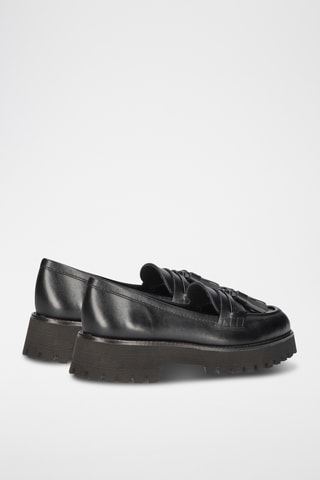 Mocassins en cuir - Noir