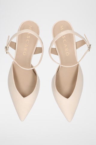 Escarpins montants en cuir - Beige