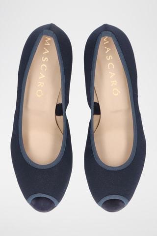 Ballerines compensées - Bleu marine