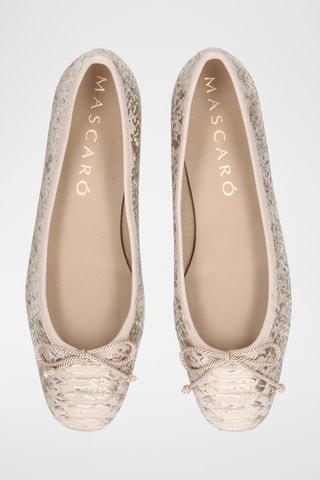 Ballerines en cuir - Beige