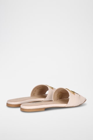 Mules en cuir - Beige