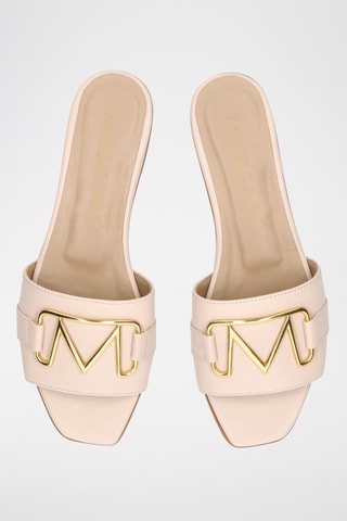 Mules en cuir - Beige