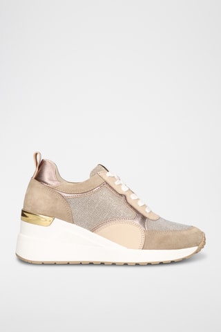 Baskets compensées - Beige