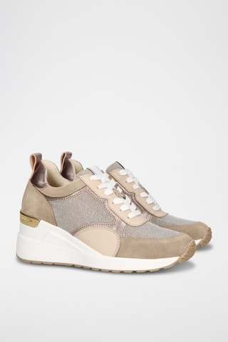 Baskets compensées - Beige