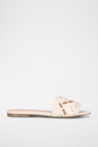 Mules en cuir - Beige