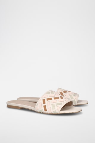Mules en cuir - Beige