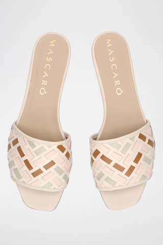 Mules en cuir - Beige