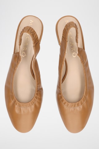 Escarpins en cuir - Camel