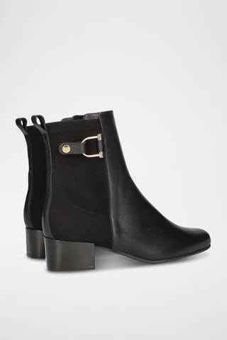 Bottines en cuir - Noir