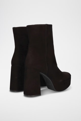 Bottines en cuir - Noir