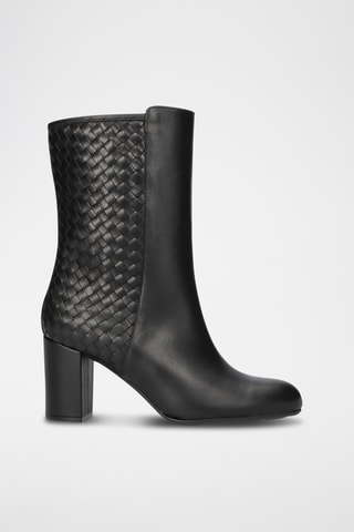 Bottines en cuir - Noir