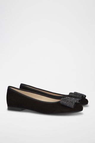 Ballerines en cuir - Noir