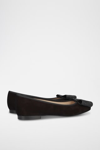Ballerines en cuir - Noir