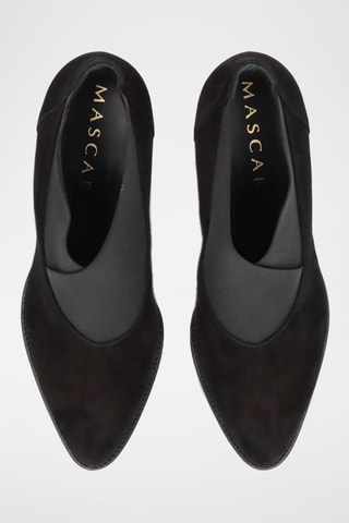 Low boots montantes en cuir - Noir