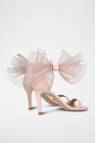 Sandales à talons en cuir - Rose