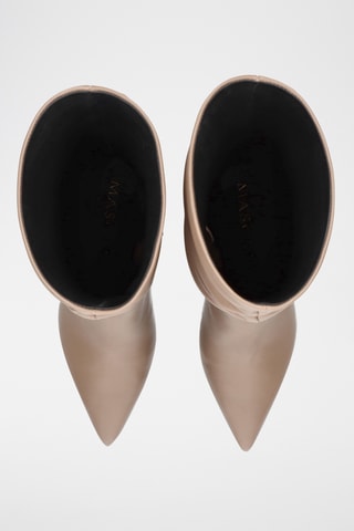 Bottes en cuir - Beige