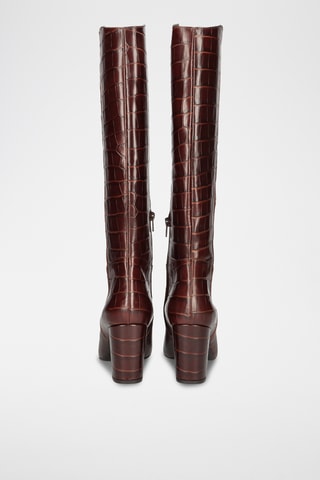 Bottes en cuir - Marron