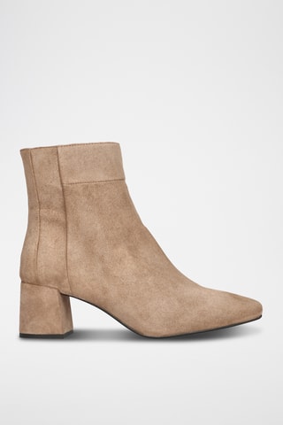 Bottines en cuir - Beige