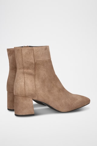Bottines en cuir - Beige