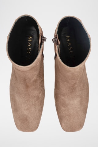 Bottines en cuir - Beige