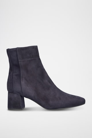 Bottines en cuir - Bleu marine