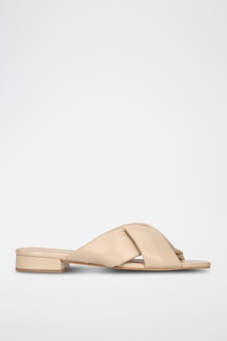 Mules en cuir - Beige