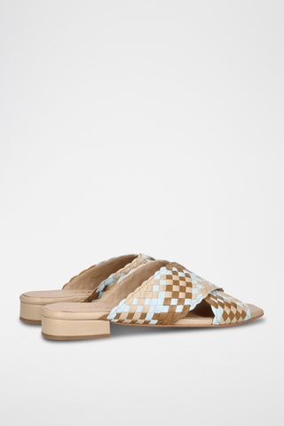 Mules en cuir - Beige