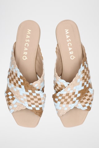 Mules en cuir - Beige