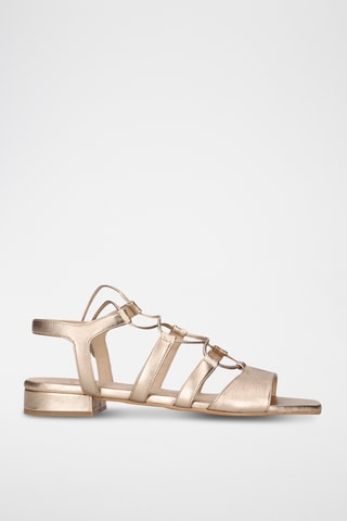 Sandales en cuir - Doré