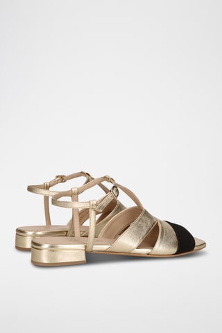 Sandales en cuir - Doré