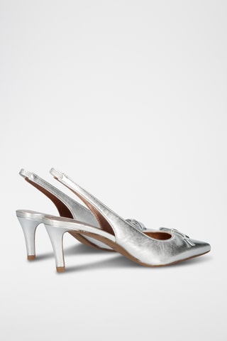 Escarpins en cuir - Argenté