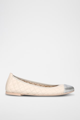 Ballerines en cuir - Beige