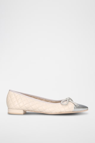 Ballerines en cuir - Beige