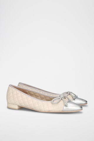 Ballerines en cuir - Beige