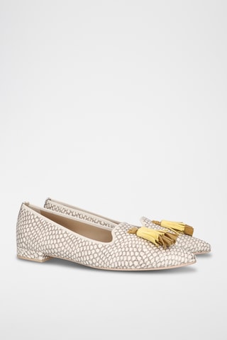 Slippers en cuir - Beige