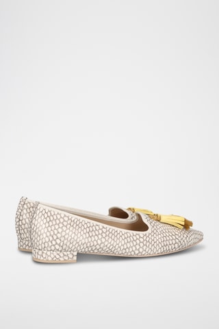 Slippers en cuir - Beige