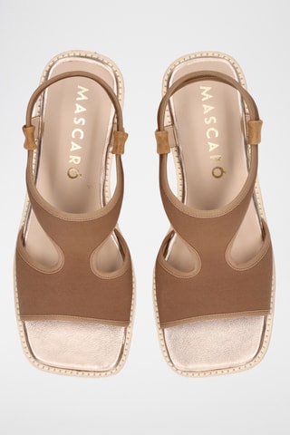 Sandales compensées - Marron
