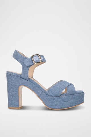 Sandales à talons - Bleu