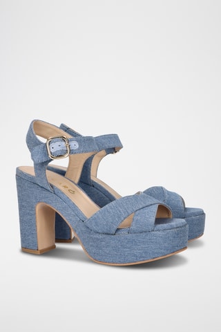 Sandales à talons - Bleu