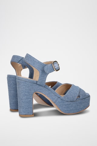 Sandales à talons - Bleu