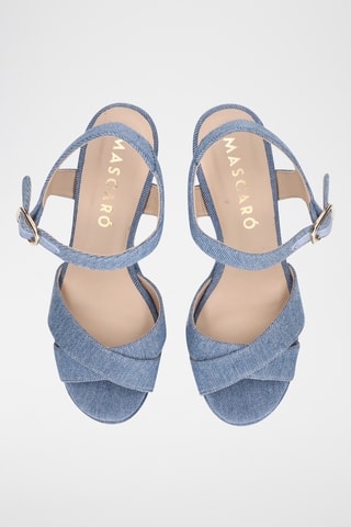 Sandales à talons - Bleu