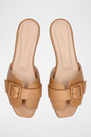 Mules en cuir - Camel