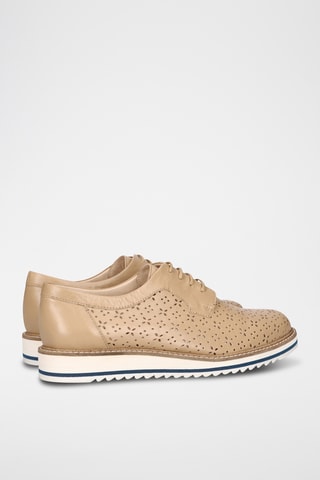 Derbys en cuir - Beige