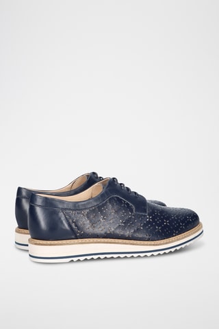 Derbys en cuir - Bleu marine
