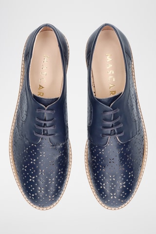 Derbys en cuir - Bleu marine
