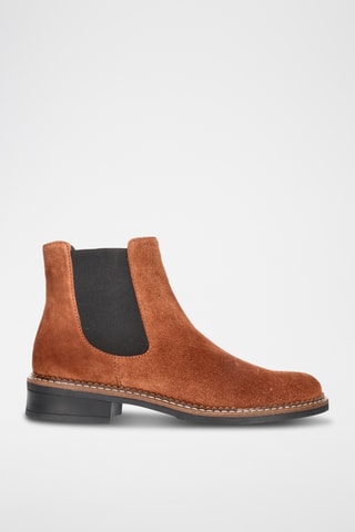 Bottines Chelsea en cuir - Marron