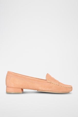 Mocassins en nubuck - Rose