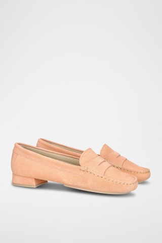 Mocassins en nubuck - Rose