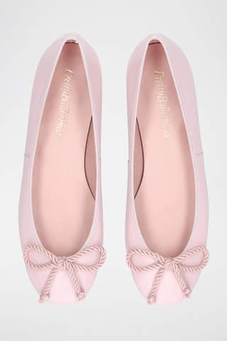 Ballerines en cuir verni - Rose