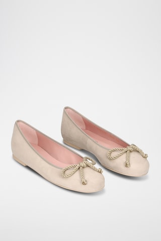 Ballerines en nubuck - Beige